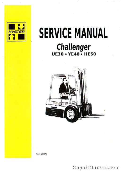 Service Manual Request - Hyster